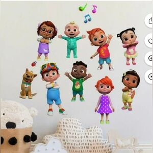 Roommates Colorful Kids Character Wall Decals